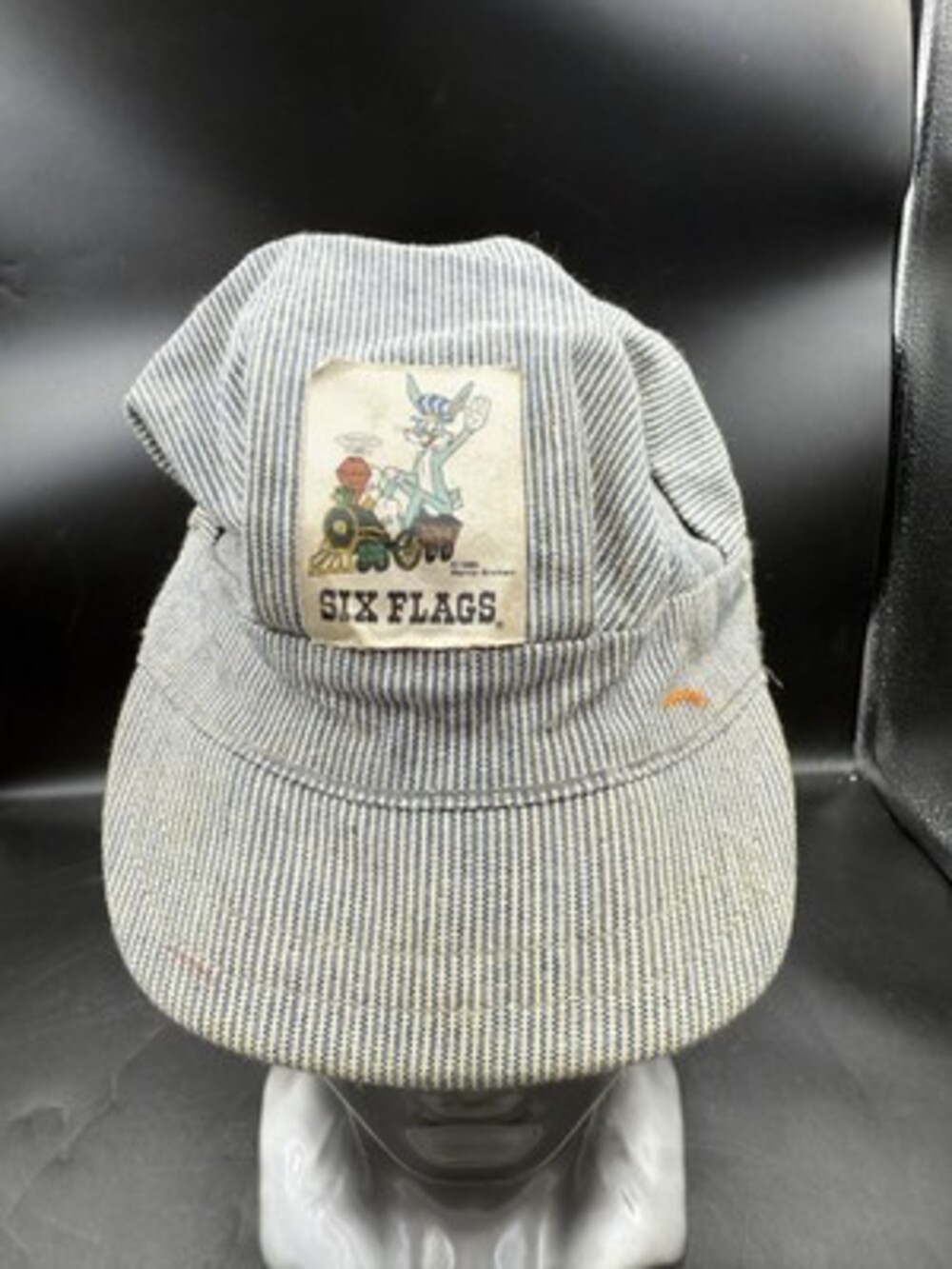 Vintage 90’s Six Flags Bugs Bunny Railroad Conductor Hat Cap